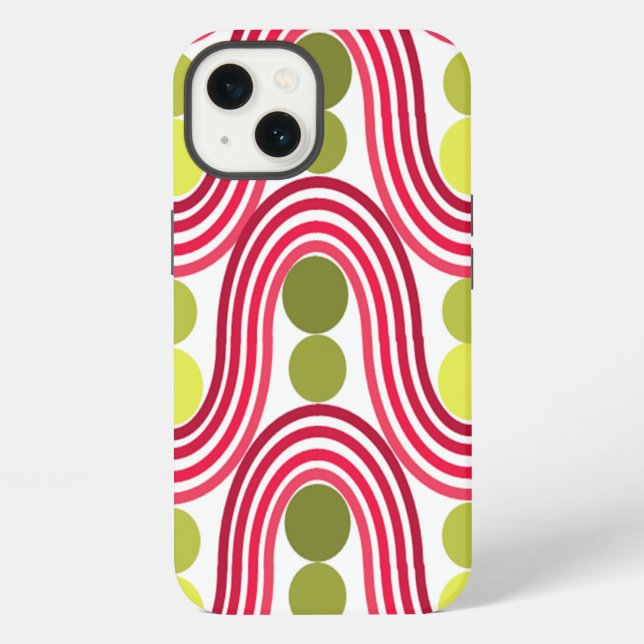 Coque iPhone Vagues et cercles (Verso)