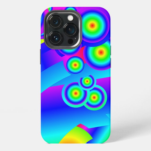 Coque iPhone Vagues océaniques abstraites (Dos)