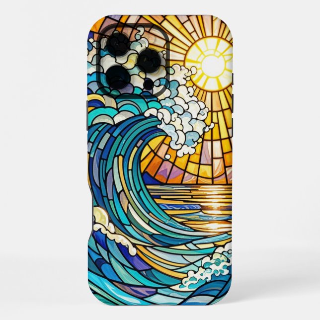 Coque iPhone Vagues radiantes - Libérer la beauté côtière (Verso)