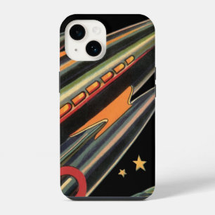 Coque Pour iPhone 14 Vaisseau spatial de science-fiction vintage par Sp