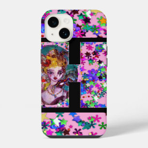 COQUE POUR iPhone 14 VALENTINE VENITIEN MASQUERADE MONOGRAMME LETTRE H