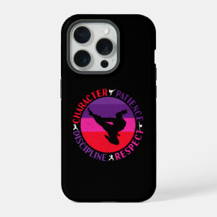 Coque iPhone 15 Pro Valeurs fondamentales des arts martiaux - Karate
