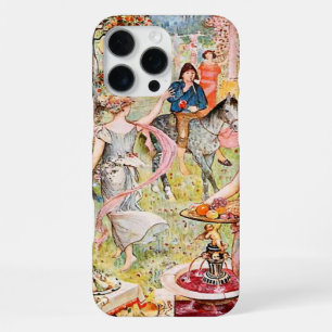 Coque iPhone 16 Pro Max Vallée médiévale de plaisir illustrée