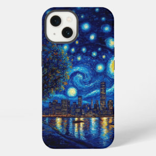 Etui iPhone 13 Van Gogh Inspiré : Édition Océan Nuit Étoilée