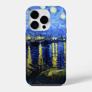 Coque Pour iPhone 14 Plus Van Gogh - Nuit étoilée sur le Rhône