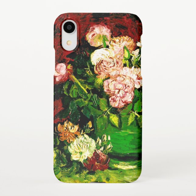 Coque iPhone Van Gogh Peonies et Roses (Dos)