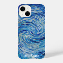 Van Gogh Swirling Blue Sky - Personnalisable