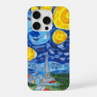 Coque iPhone 15 Pro Van Gogh, The Starry Night Phone Case