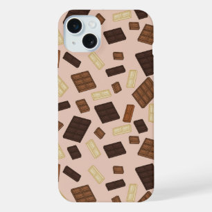 Coque iPhone 15 Plus Variété de conception de barres de chocolat
