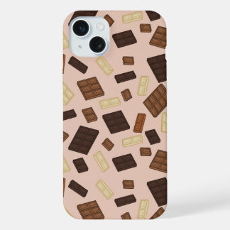 Coque iPhone 15 Plus Variété de conception de barres de chocolat