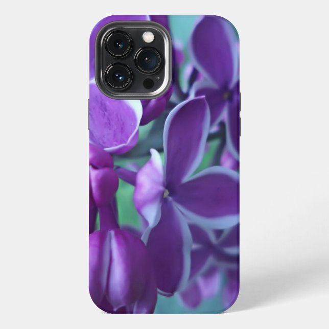 Coque iPhone Variété de couleurs de lilas (Verso)