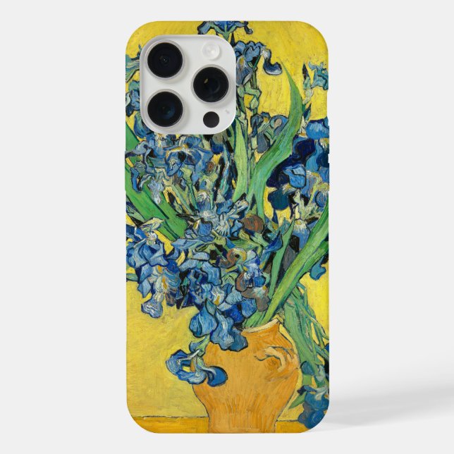 Coque iPhone Vase avec iris, Vincent Van Gogh (Verso)
