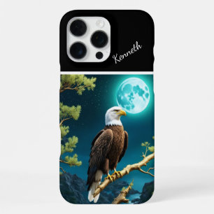 Coque iPhone 16 Pro Max Veillée lunaire de l'aigle