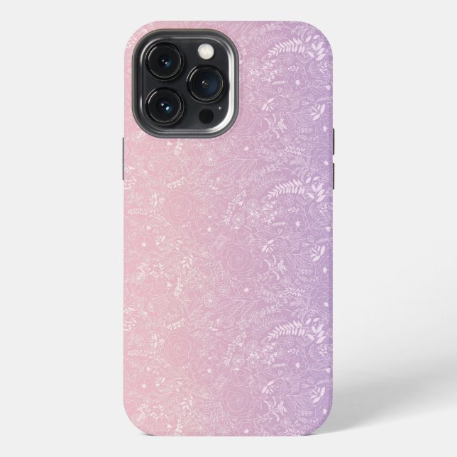 Coque iPhone vent glacial pourpre  (Verso)