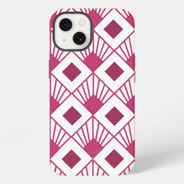 Coque iPhone Ventilateurs Art déco (Verso)