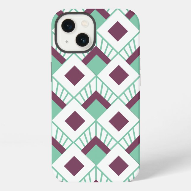 Coque iPhone Ventilateurs Art déco  (Verso)