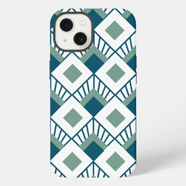 Coque iPhone Ventilateurs Art déco  (Verso)