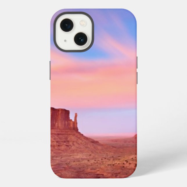 Coque iPhone Vents forts sur la vallée du désert (Verso)