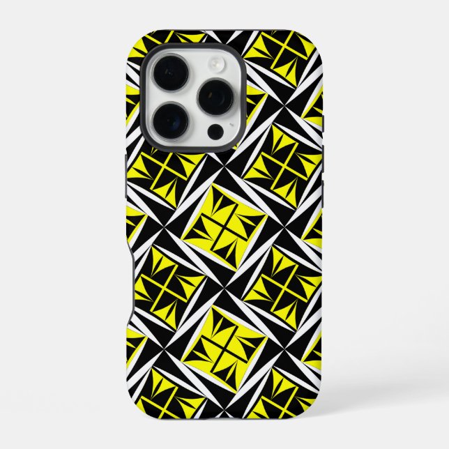Coque iPhone Vents sacrés en Jaune (Verso)