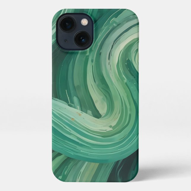 Coque iPhone Verde Caótico (Verso)