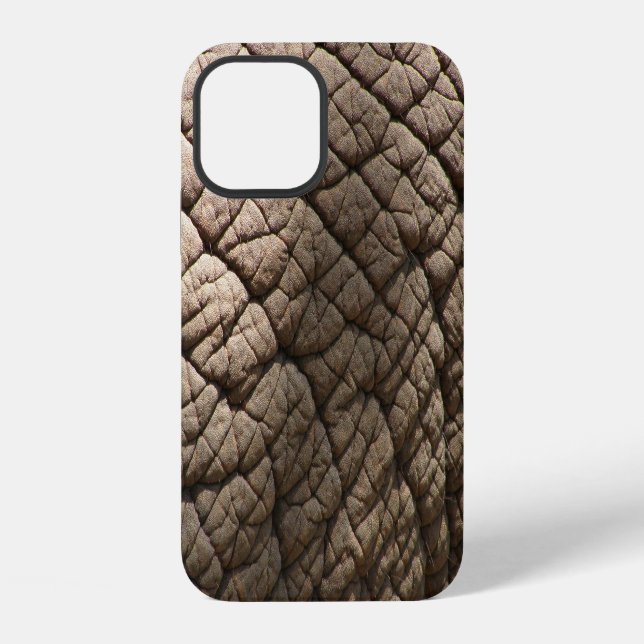 Coque iPhone Véritable Texture De Peau D'Éléphant, Rincée. (Verso)