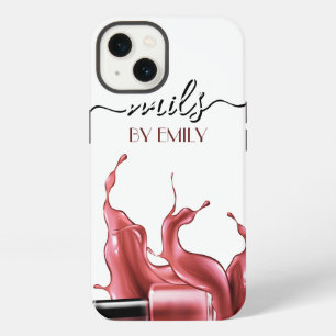 Etui iPhone 13 Vernis pour Salon d'Ongles Éclaboussure Pastel
