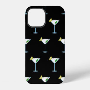 Coque iPhone 12 Verre à cocktail pour amateurs de Martini Barman A