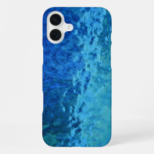 Coque iPhone 16 Plus Verre coloré bleu et aqua