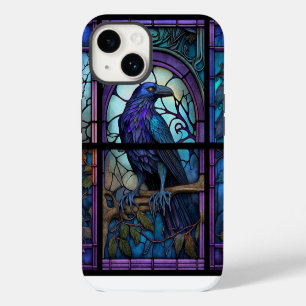 Coque Pour iPhone 14 Verre Éffrayant Raven