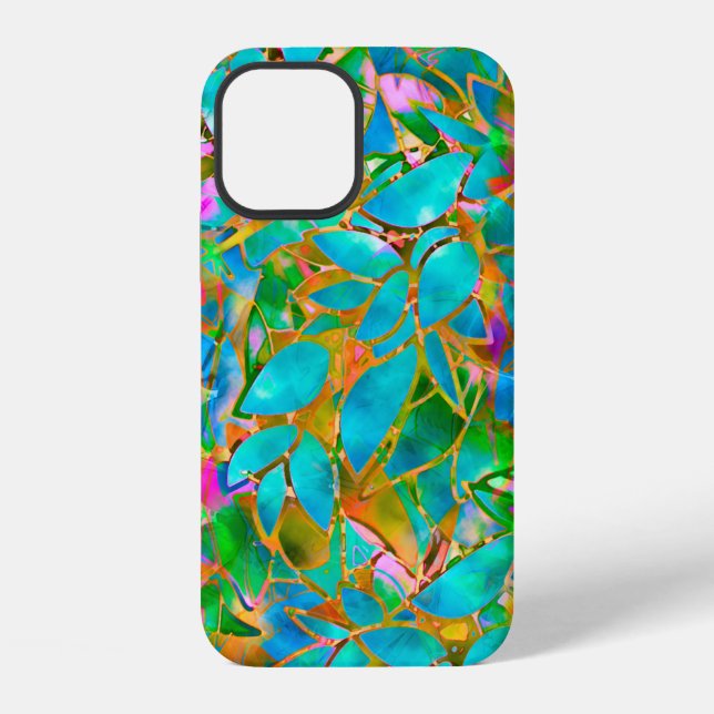 Coque iPhone Verre floral (Verso)