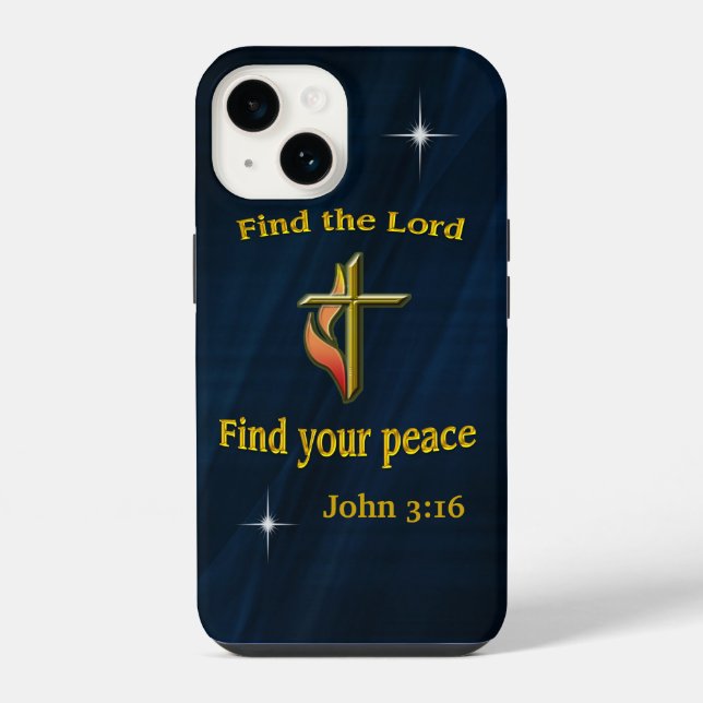 Coque iPhone verset biblique (Verso)
