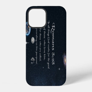 Coque iPhone 12 verset biblique chrétien Romains 8:28