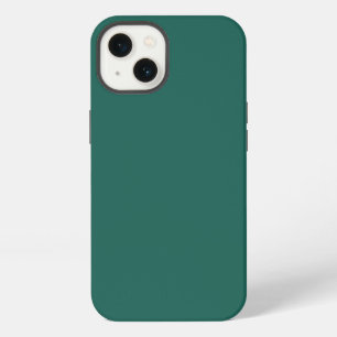 Etui iPhone 13 Vert bleu foncé (couleur unie)