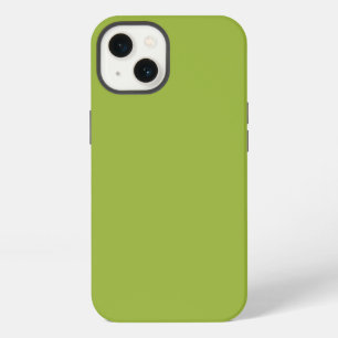 Etui iPhone 13 vert jaune lime modéré (couleur unie)