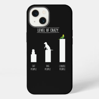Etui iPhone 13 Vert Joue Conure Niveau De Fou Conure