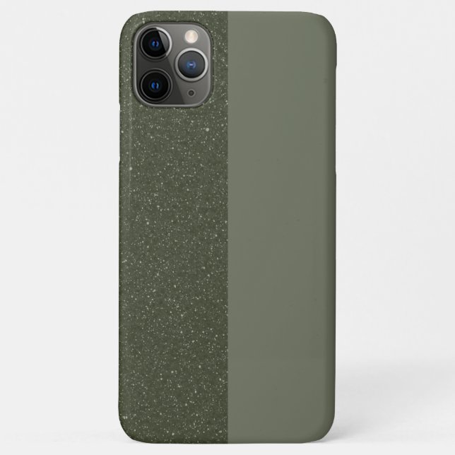 Coque iphone vert mousse à deux tons personnalisab (Dos)