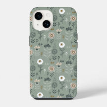 Vert Sage Floral Forestier