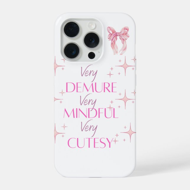 Coque iPhone Very Cutesy Pink Aesthetic Phone Case (Verso)