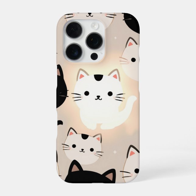 Coque iPhone Vibes de chat mignon (Verso)