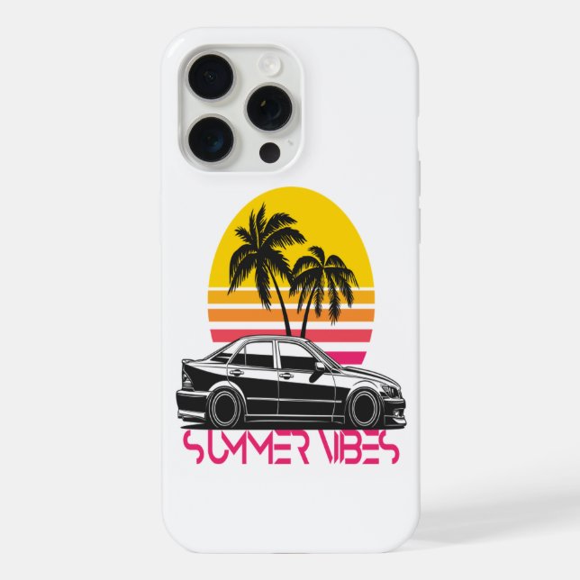Coque iPhone Vibes d'été (Verso)