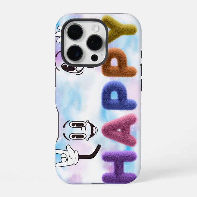 Coque iPhone Vibes Heureuses (Verso)