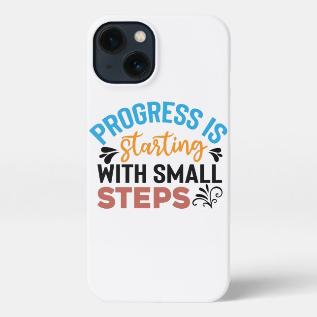 Coque iPhone Vibes positives | Devis motivationnel (Verso)