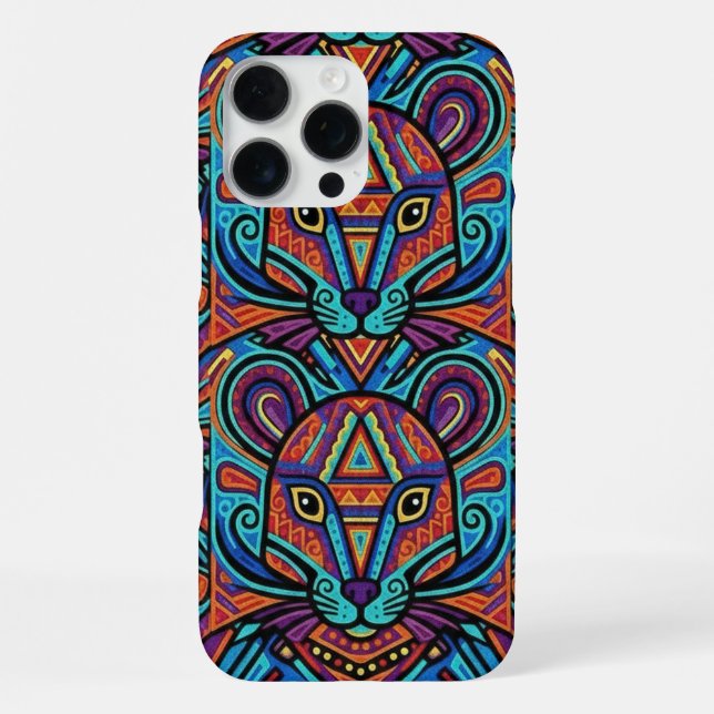 Coque iPhone Vibrant Huichol Animal Spirit Phone Case (Verso)