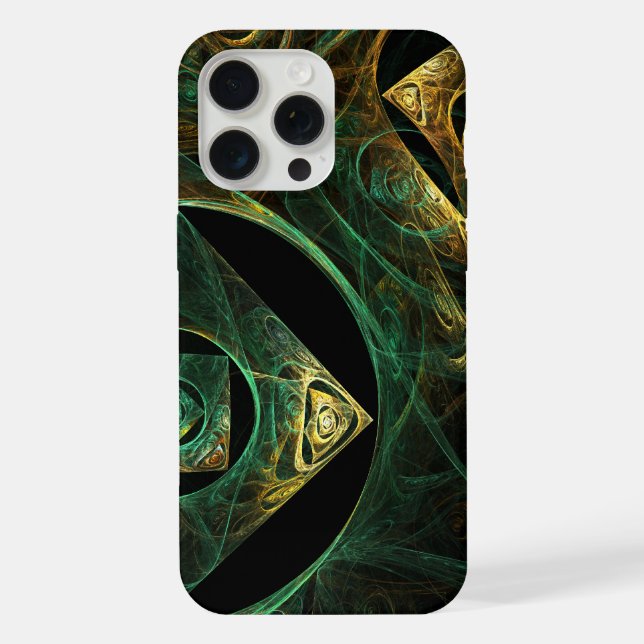 Coque iPhone Vibrations magiques Art Abstrait (Verso)