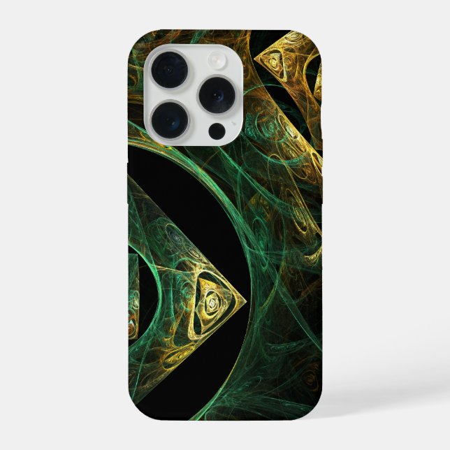 Coque iPhone Vibrations magiques Art Abstrait (Verso)