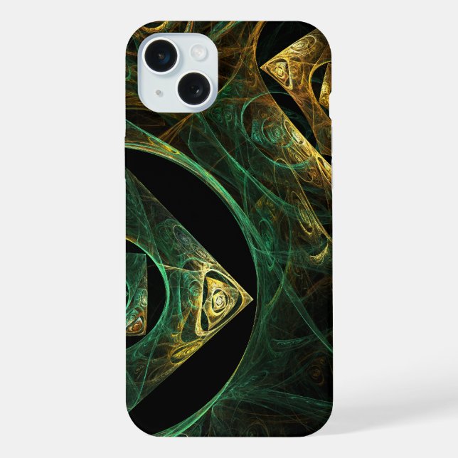 Coque iPhone Vibrations magiques Art Abstrait (Verso)