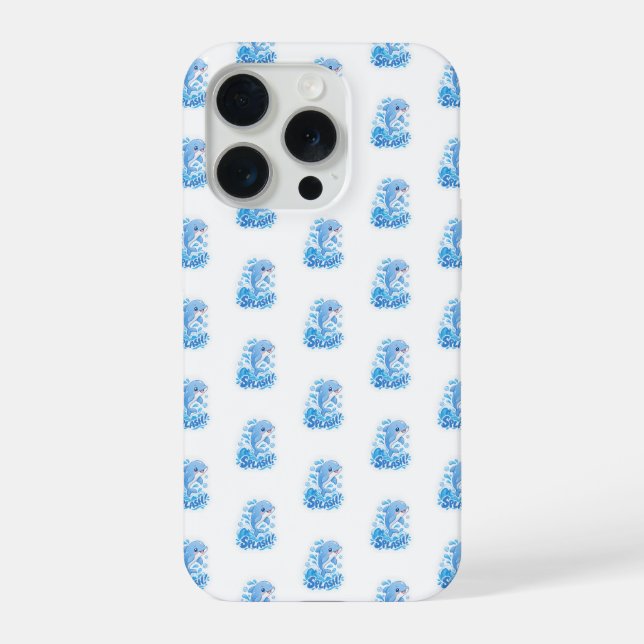 Coque iPhone Vibrations Océaniques 🐬 (Verso)