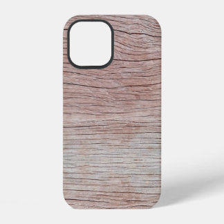 Coque iPhone 12 Vieille texture en bois avec de beaux motifs natur