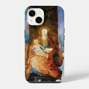 COQUE POUR iPhone 14 VIERGE À L'ENFANT CONCERT D'ANGES EN BLEU