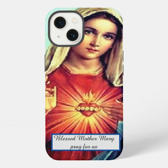 Coque iPhone Vierge Marie bienheureuse (Verso)